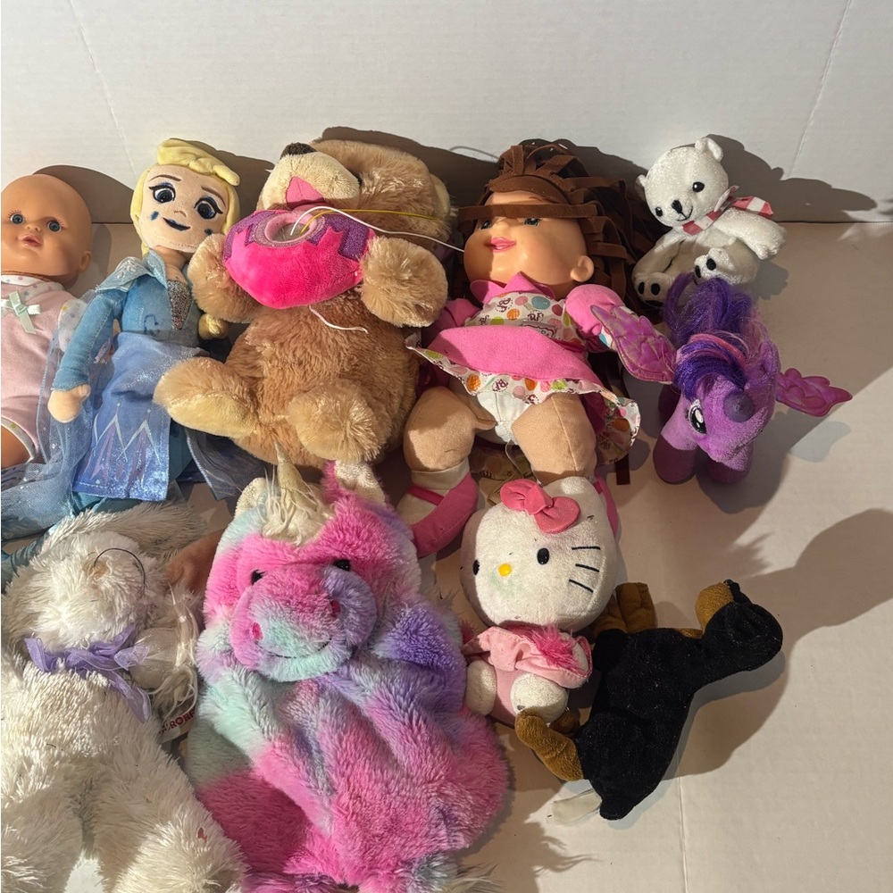 Colorful Plush Toy Set for Kids